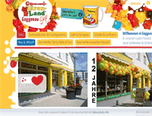 Tablet Screenshot of gummibaerenland-shop.de